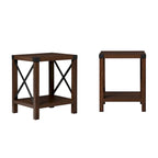 18-inch X-side Accent Table (Set of 2)