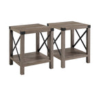 18-inch X-side Accent Table (Set of 2)