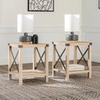 18-inch X-side Accent Table (Set of 2)