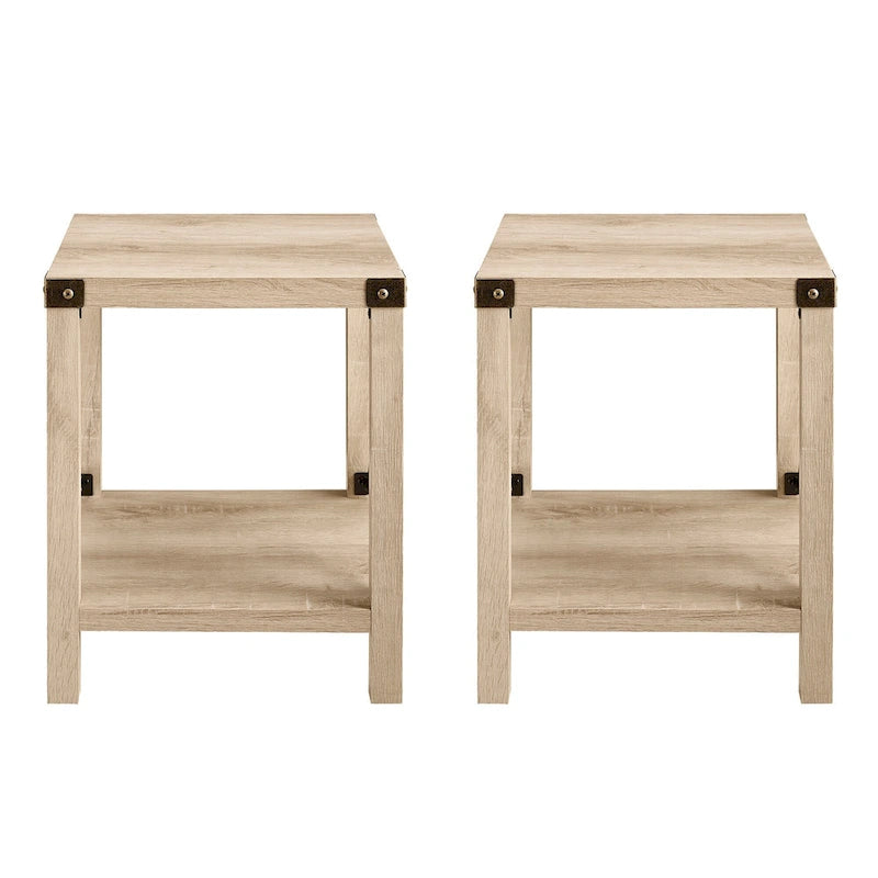 18-inch X-side Accent Table (Set of 2)