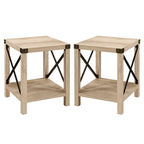 18-inch X-side Accent Table (Set of 2)