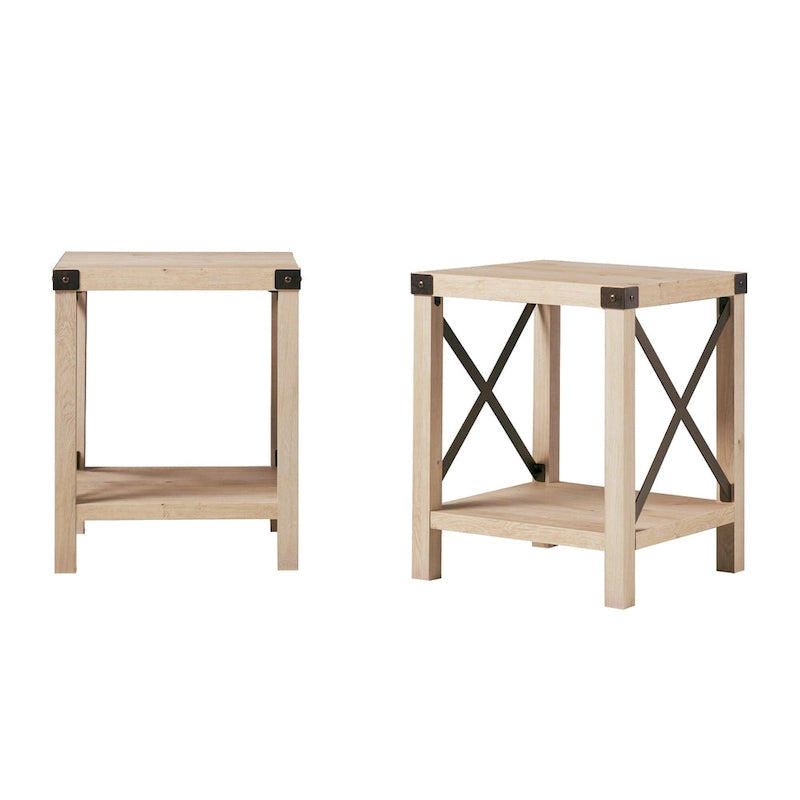 18-inch X-side Accent Table (Set of 2)