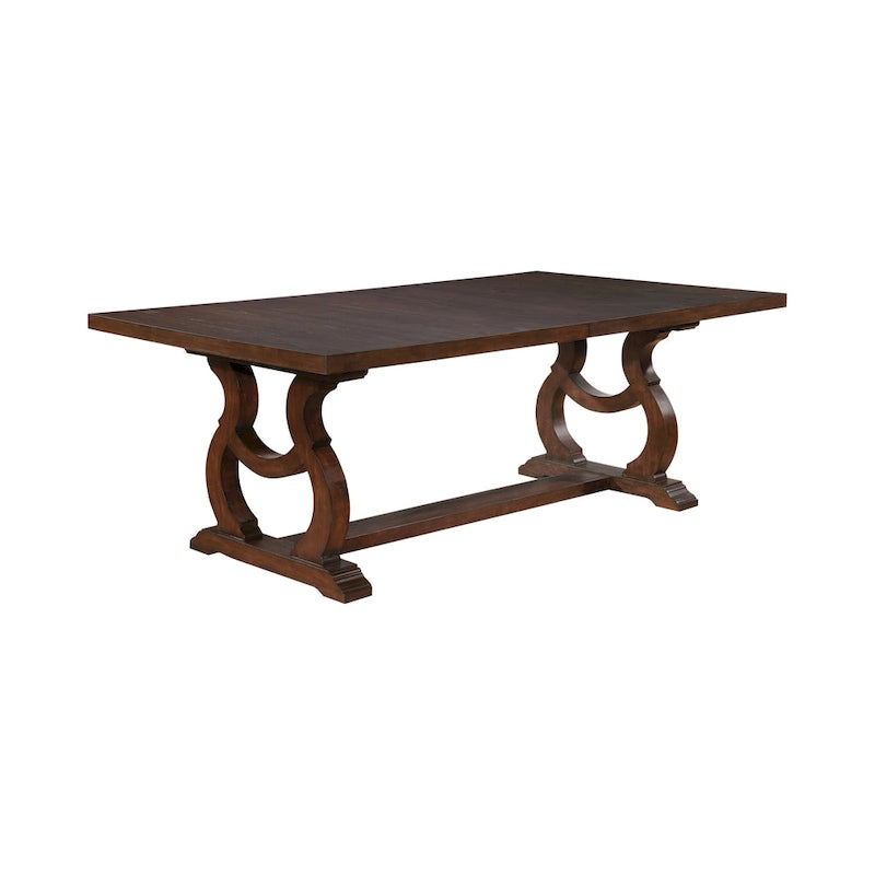 Fremont Antique Java and Cream 7-piece Dining Set with Removable Leaf