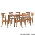 Wilmington II 60-Inch Rectangular Oak Finish Dining Set by iNSPIRE Q Classic