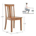 Wilmington II 60-Inch Rectangular Oak Finish Dining Set by iNSPIRE Q Classic