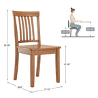Wilmington II 60-Inch Rectangular Oak Finish Dining Set by iNSPIRE Q Classic