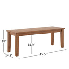 Wilmington II 60-Inch Rectangular Oak Finish Dining Set by iNSPIRE Q Classic