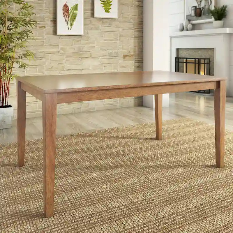 Wilmington II 60-Inch Rectangular Oak Finish Dining Set by iNSPIRE Q Classic