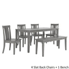 Wilmington II 60-Inch Rectangular Antique Grey Dining Set by iNSPIRE Q Classic