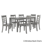 Wilmington II 60-Inch Rectangular Antique Grey Dining Set by iNSPIRE Q Classic