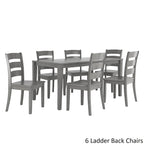 Wilmington II 60-Inch Rectangular Antique Grey Dining Set by iNSPIRE Q Classic