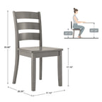 Wilmington II 60-Inch Rectangular Antique Grey Dining Set by iNSPIRE Q Classic