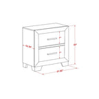 East West Furniture Denali Queen Size Bedroom Set with Upholstered Headboard (Pieces Option)