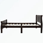 Wood Platform Bed with Headboard/Footboard/Wood Slat Support