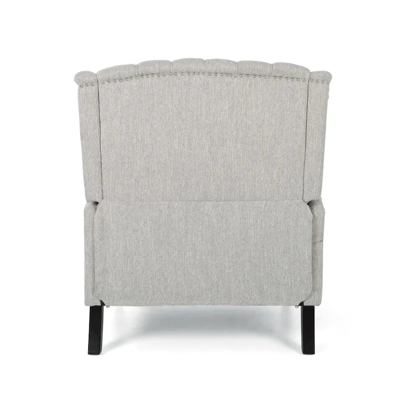Apaloosa Oversized Tufted Fabric Oversized Pushback Recliner by Christopher Knight Home