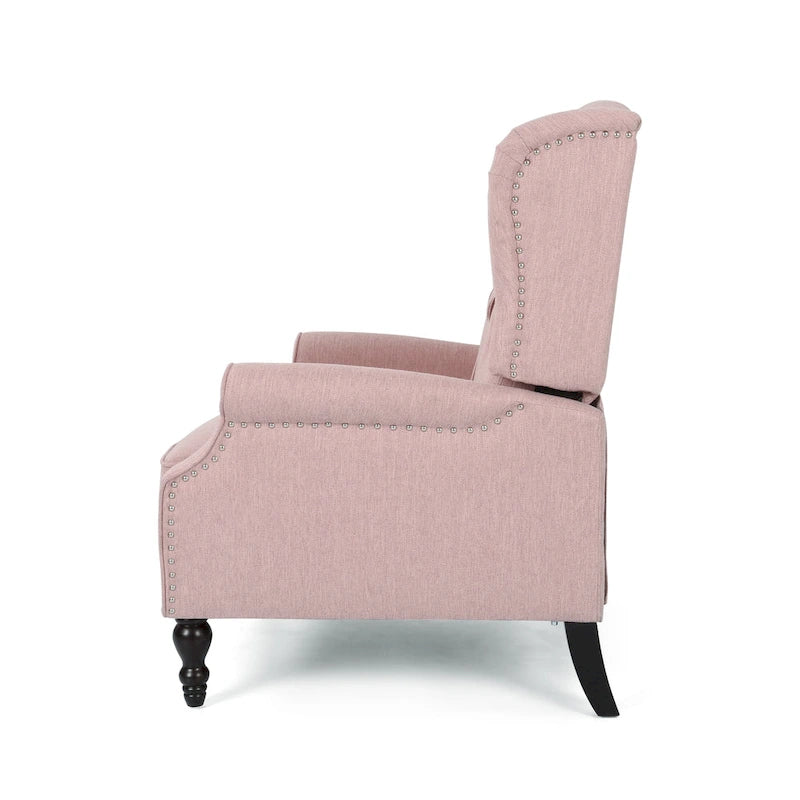Apaloosa Oversized Tufted Fabric Oversized Pushback Recliner by Christopher Knight Home