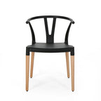 Mountfair Modern Wood Leg Dining Chairs (Set of 2) by Christopher Knight Home