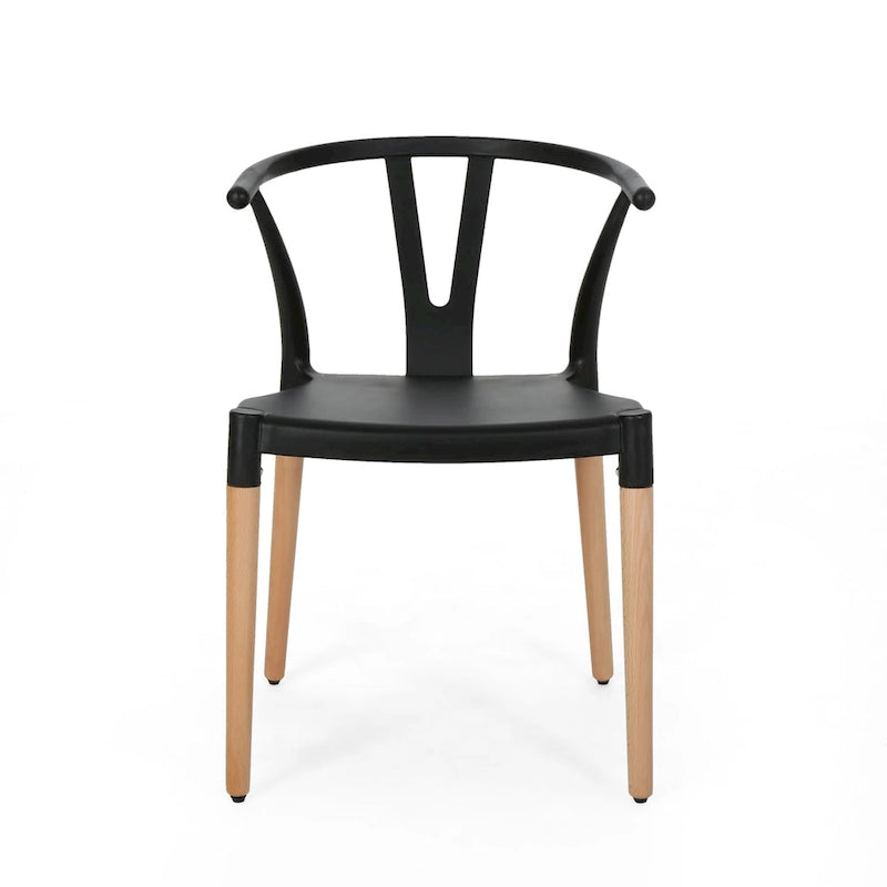 Mountfair Modern Wood Leg Dining Chairs (Set of 2) by Christopher Knight Home