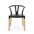 Mountfair Modern Wood Leg Dining Chairs (Set of 2) by Christopher Knight Home