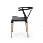 Mountfair Modern Wood Leg Dining Chairs (Set of 2) by Christopher Knight Home