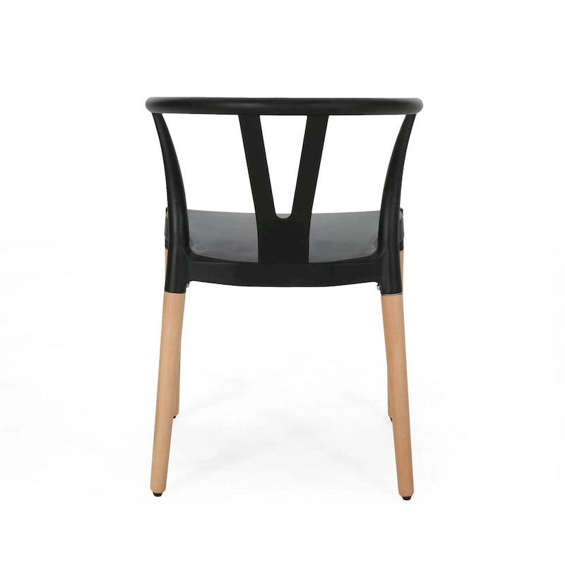 Mountfair Modern Wood Leg Dining Chairs (Set of 2) by Christopher Knight Home