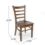Prestage Rubberwood Dining Chairs (Set of 6) by Christopher Knight Home