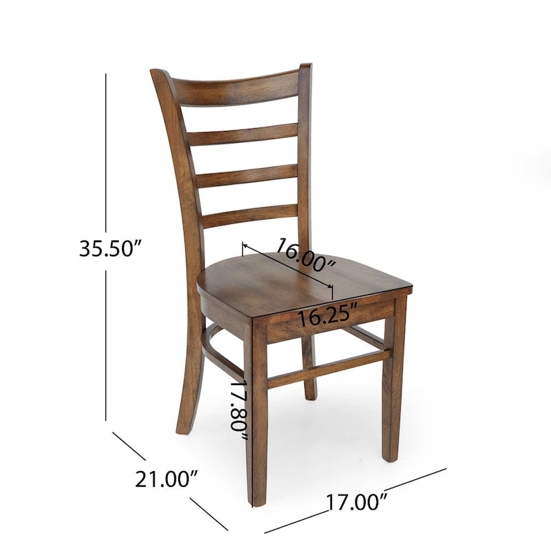 Prestage Rubberwood Dining Chairs (Set of 6) by Christopher Knight Home