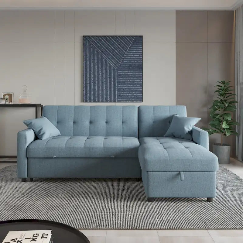82  Wide Reversible Sleeper Sofa & Chaise
