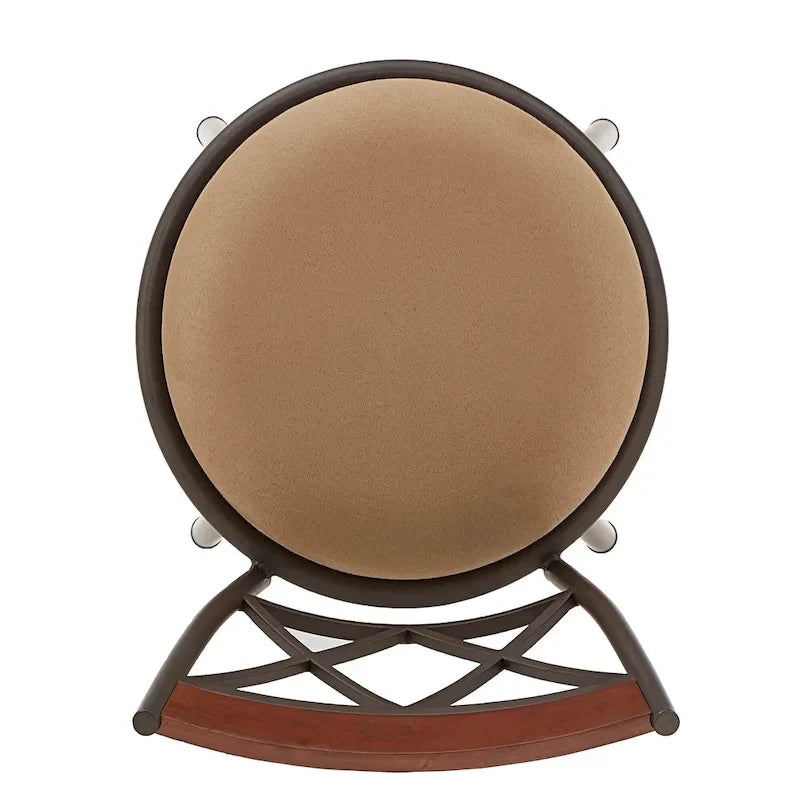 Verona Adjustable Bronze Finish X-Back Metal and Wood Trim 3pc Pack Stools by iNSPIRE Q Classic