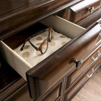Oslo Traditional 2-piece 10-Drawer Dresser and Mirror Set by