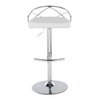 Silver Orchid Charlotte Glam Adjustable Bar Stool (Set of 2)