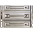 Eaen Glam Champagne Solid Wood 5-Drawer Chest by Furniture of America
