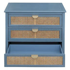 3 Drawers Rattan Storage Cabinet for Bedroom Living Room