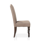 Ketz Taupe Fabric Dining Chairs (Set of 2) by Furniture of America