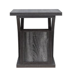 DH BASIC Transitional Distressed Grey 22-inch 1-Shelf End Table by Denhour