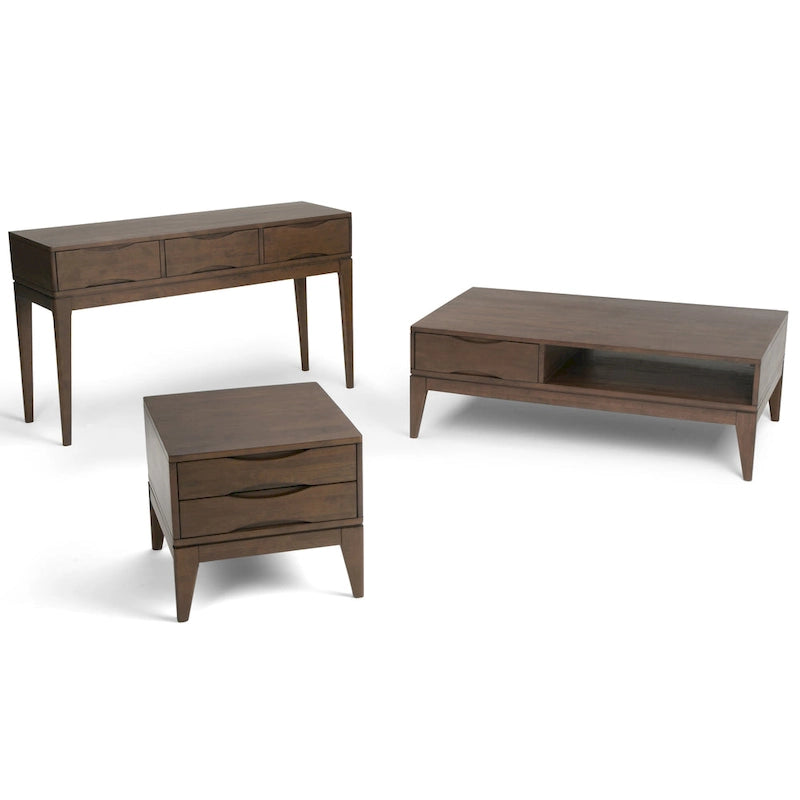 WYNDENHALL Pearson SOLID HARDWOOD 22 inch Wide Square End Side Table - 22 W x 22 D x 20 H