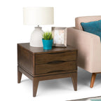 WYNDENHALL Pearson SOLID HARDWOOD 22 inch Wide Square End Side Table - 22 W x 22 D x 20 H