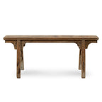 Artissance Vintage Noodle Bench with Front Panel, Weathered Natural Wood Finish (Size & Finish Vary) - 57 W x 6.2 L x 22 H