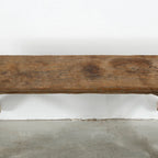 Artissance Vintage Noodle Bench with Front Panel, Weathered Natural Wood Finish (Size & Finish Vary) - 57 W x 6.2 L x 22 H