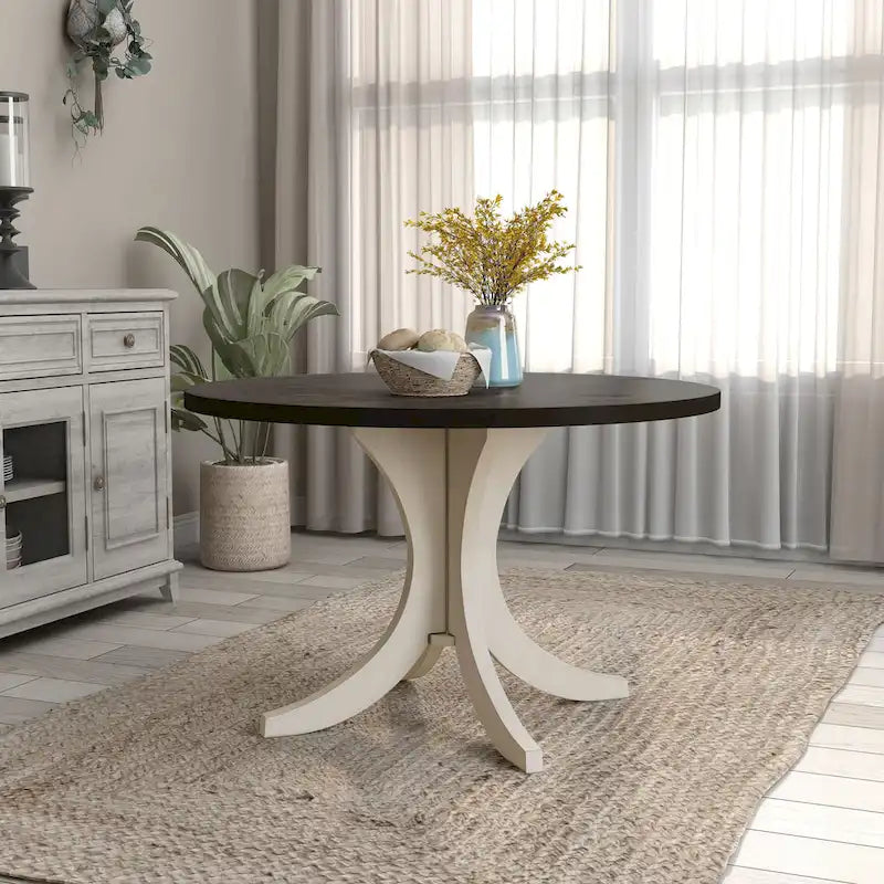  Joyfair Farmhouse White 47-inch Wood Dining Table