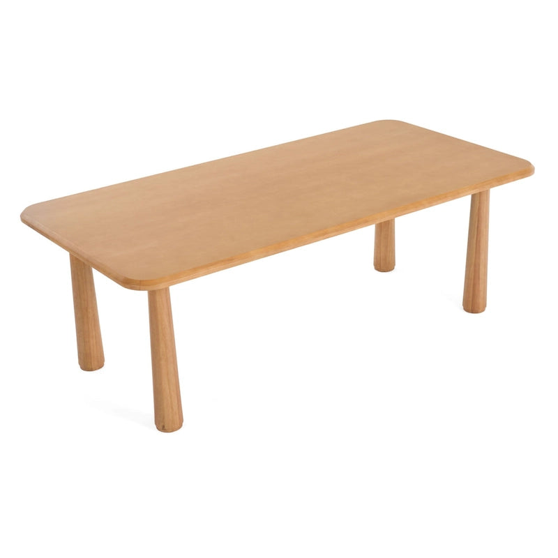 Modrest Rhea Modern 87  Natural Acacia Rectangular Dining Table - Beige