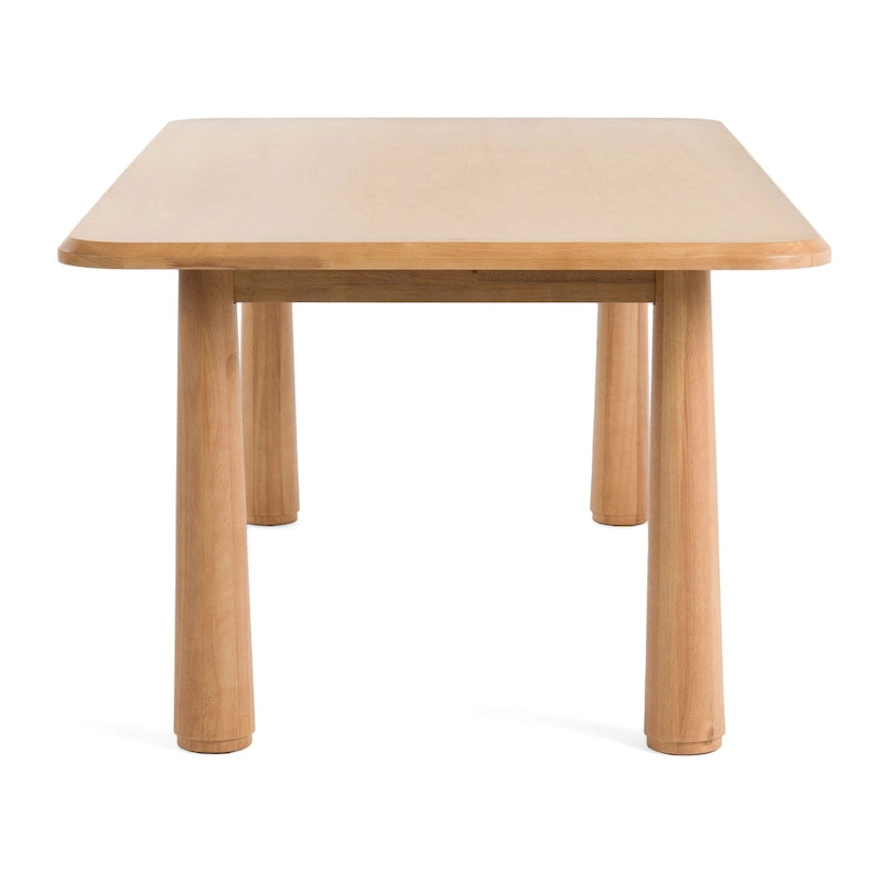 Modrest Rhea Modern 87  Natural Acacia Rectangular Dining Table - Beige