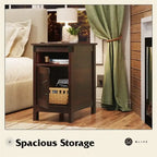 End Table with Charging Station - 13.4 D x 23.4 W x 23.8 H