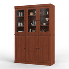 Palace Imports 100% Solid Wood China Pantry with Glass or Solid Wood Doors and 2-Drawers - 48.5  x 71.5