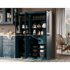 Palace Imports 100% Solid Wood China Pantry with Glass or Solid Wood Doors and 2-Drawers - 48.5  x 71.5