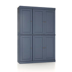 Palace Imports 100% Solid Wood China Pantry with Glass or Solid Wood Doors and 2-Drawers - 48.5  x 71.5