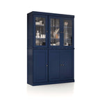 Palace Imports 100% Solid Wood China Pantry with Glass or Solid Wood Doors and 2-Drawers - 48.5  x 71.5