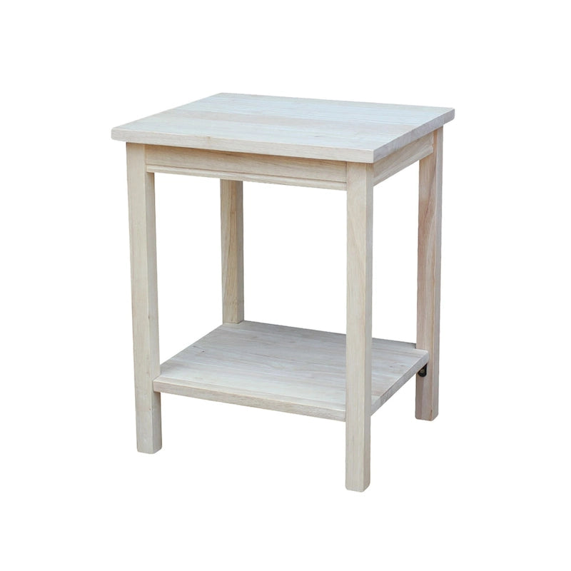 The Gray Barn Moonshine Unfinished Accent Table