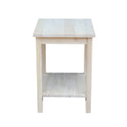 The Gray Barn Moonshine Unfinished Accent Table