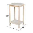 The Gray Barn Moonshine Unfinished Accent Table